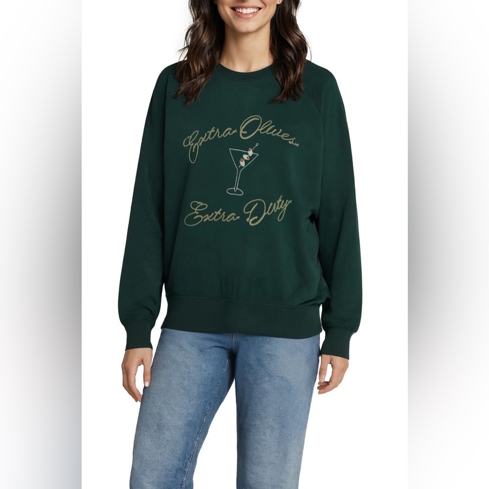 WILDFOX | Extra Dirty Bailey Graphic Sweater Pine Grove